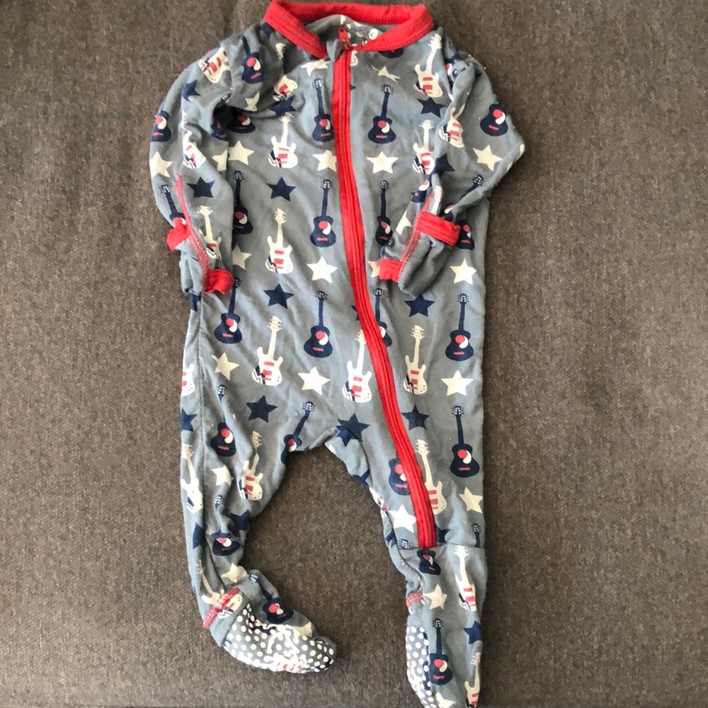 0-3m Kickee Pants guitars and stars